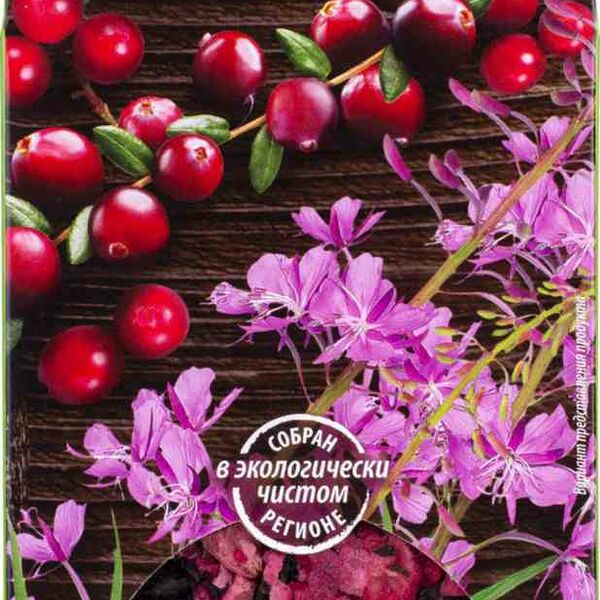 Чайный напиток Иван-чай ферментированный Глобус Вита с клюквой