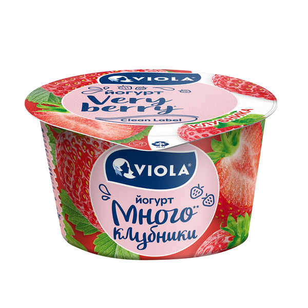 Йогурт Viola Very Berry с клубникой 2,6%