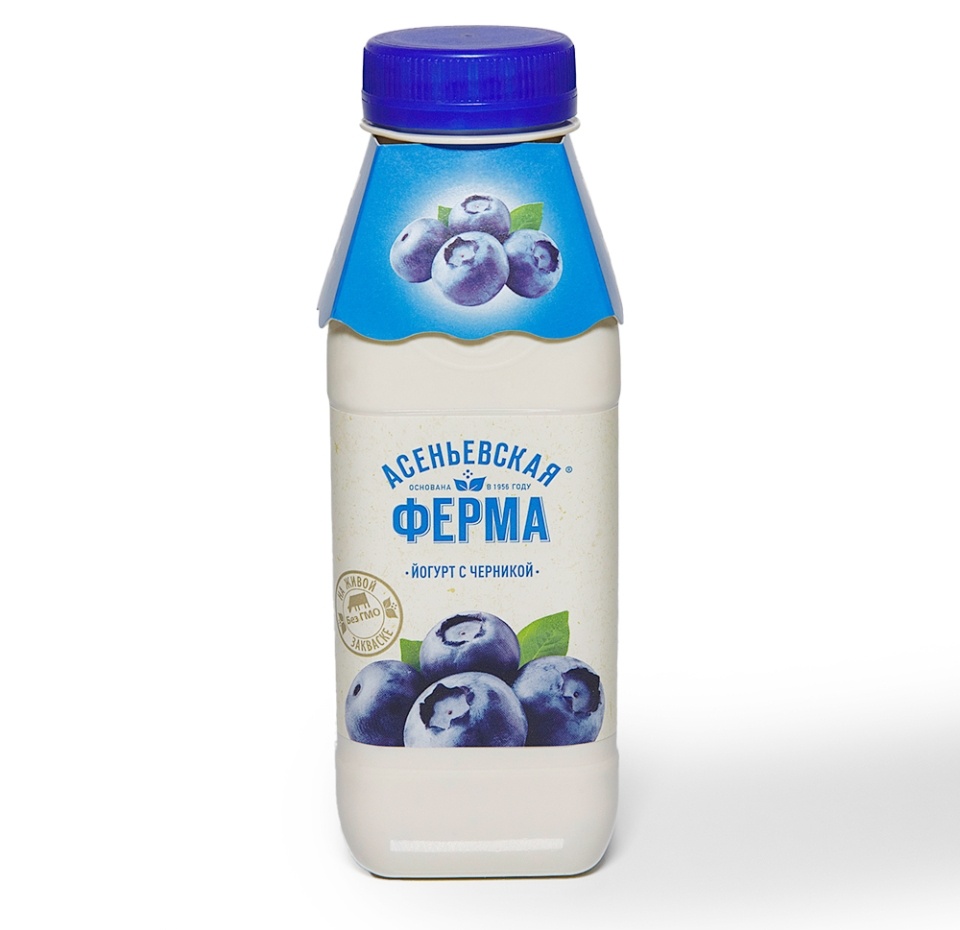 

Йогурт Асеньевская ферма 1.5% черника 330 г