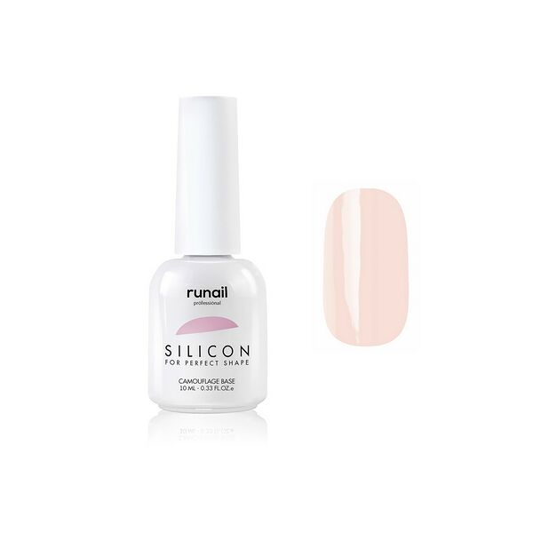 Гель-лак для ногтей RuNail силиконовая камуфлирующая база 4333