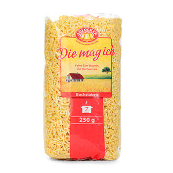 Макаронные изделия Buchstaben 3 Glocken Die Mag Ich Feine Eier-Nudeln