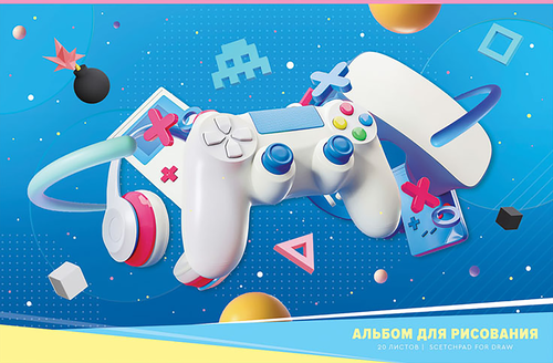 

Альбом для рисования ARTSPACE Увлечения Gadget А4, 20 листов, на скрепке, Арт. А20ф_44426