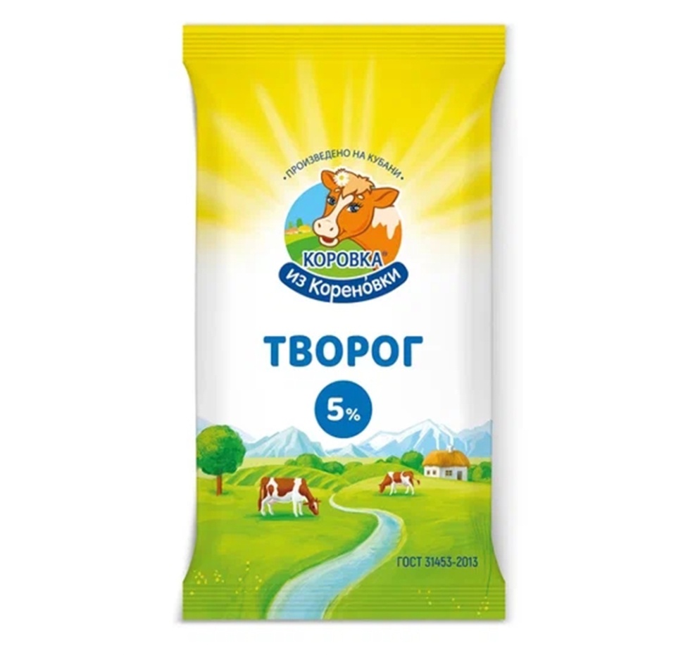 

Творог Коровка из Кореновки 5% 180 г