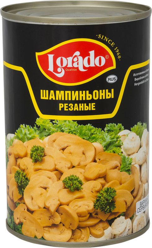 

Грибы Lorado шампиньоны резаные 400 г