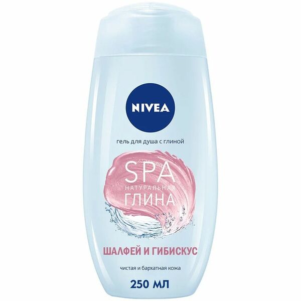 Гель для душа Nivea шалфей и гибискус с натуральной глиной