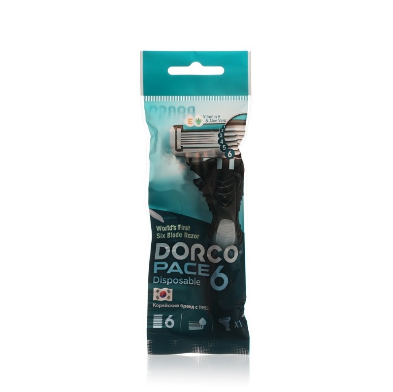 

Станок для бритья Dorco Pace одноразовый 6 лезвий