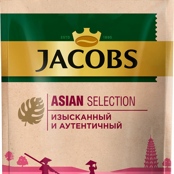 Кофе растворимый Jacobs Asian selection сублимированный 180 г