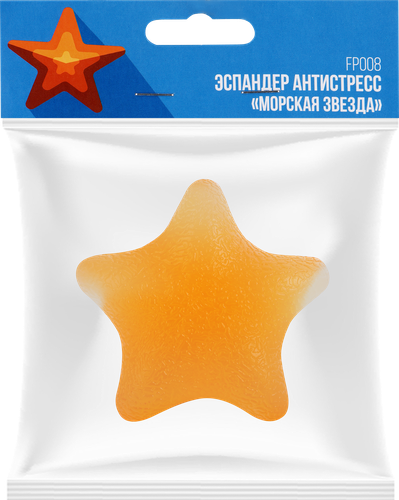 

Эспандер-антистресс Морская звезда 8.5x3.5 см арт. FP008 цвет в ассортименте 1 шт.