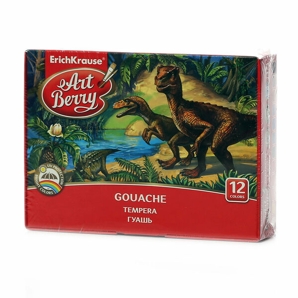 Гуашь Art Berry (Арт Берри), 12 цветов ТМ Erich Krause (Эрих Краузе)