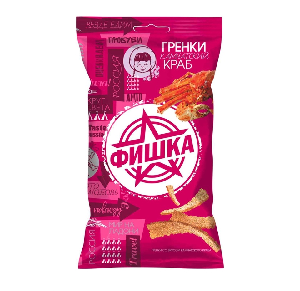 

Гренки Фишка со вкусом камчатского краба 60 г