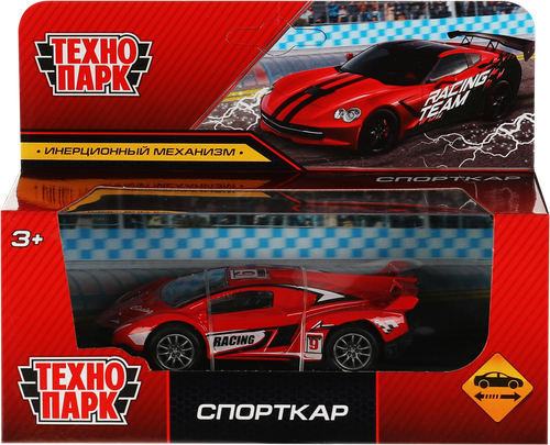 

Машина ТЕХНОПАРК 10см, металлическая, инерционная, в ассортименте