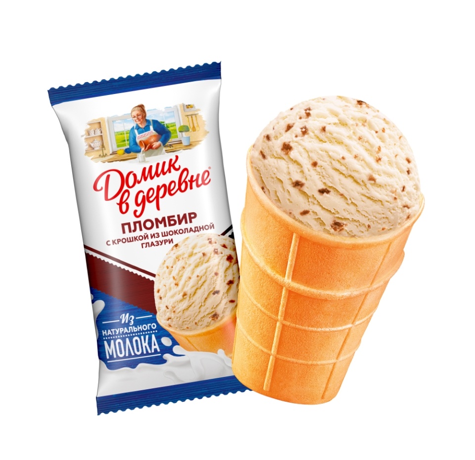 

Мороженое пломбир Домик в деревне с шоколадной крошкой 12% 80 г