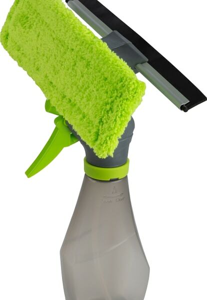 Стекломой Рыжий кот с распылителем скребком и насадкой из микрофибры