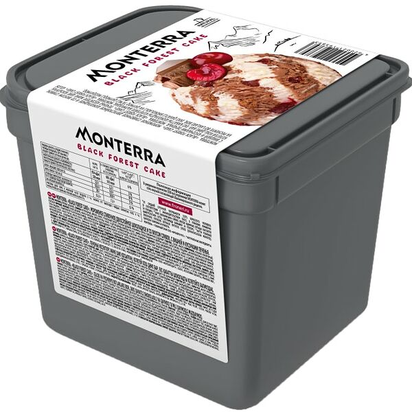 Мороженое Monterra Шоколадно-вишневый торт 2.4л