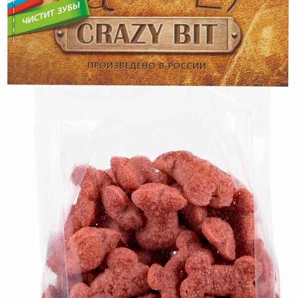Лакомство для собак хрустящие косточки с телятиной ТМ Crazy Bit