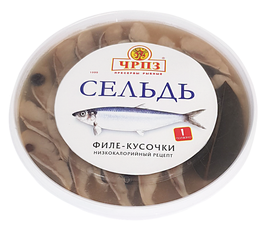 

Сельдь ЧРПЗ филе-кусочки в уксусно-масляной заливке 180 г
