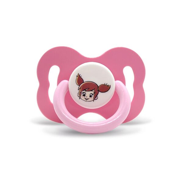 Соска-пустышка Мама Тама анатомическая силиконовая 0-6 мес Вера цветрозовый