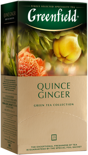 

Чай зеленый Greenfield Quince Ginger в пакетиках 2 г 25 шт