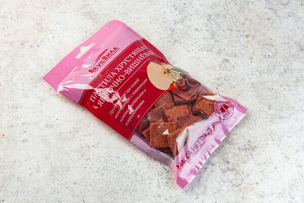 Пастила яблоко-вишня хрустящая