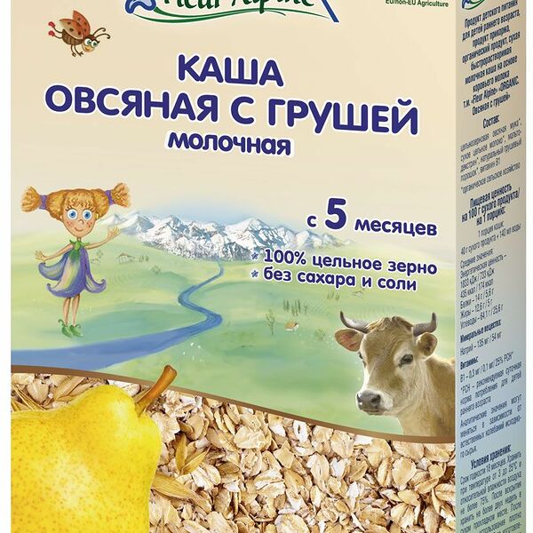 Каша молочная овсяная Fleur Alpine с грушей, с 5 месяцев
