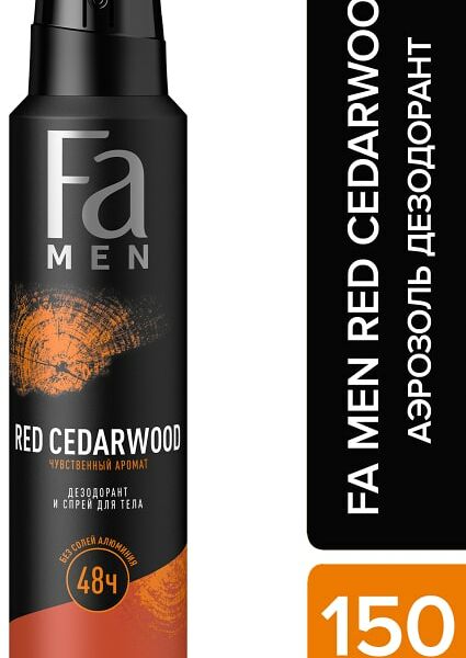 Дезодорант и спрей для тела Fa Men Red Cedarwood 150мл