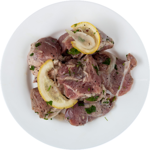 

Шашлык из свиного окорока ЛЕНТА FRESH бескостный, в пиве с лимоном, весовой