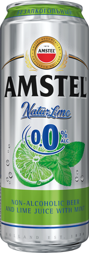 

Пивной напиток безалкогольный Amstel лайм-мята, 430 мл