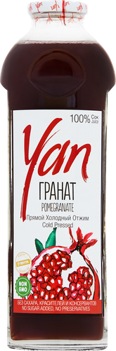 

Сок Yan Гранат прямого отжима 930 мл