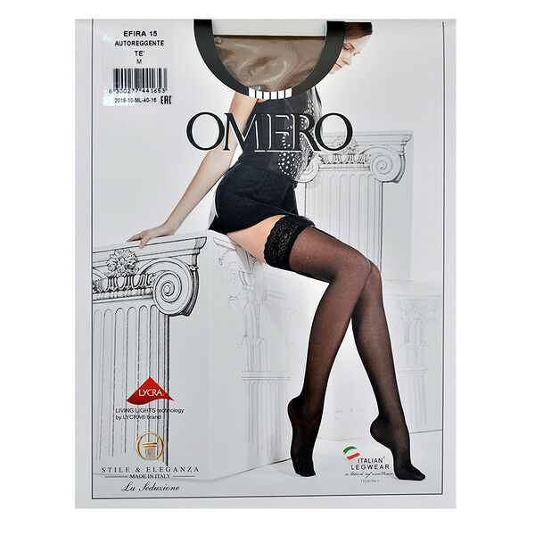 Чулки Omero Efira autoreggente цвет te 15 den размер M Италия