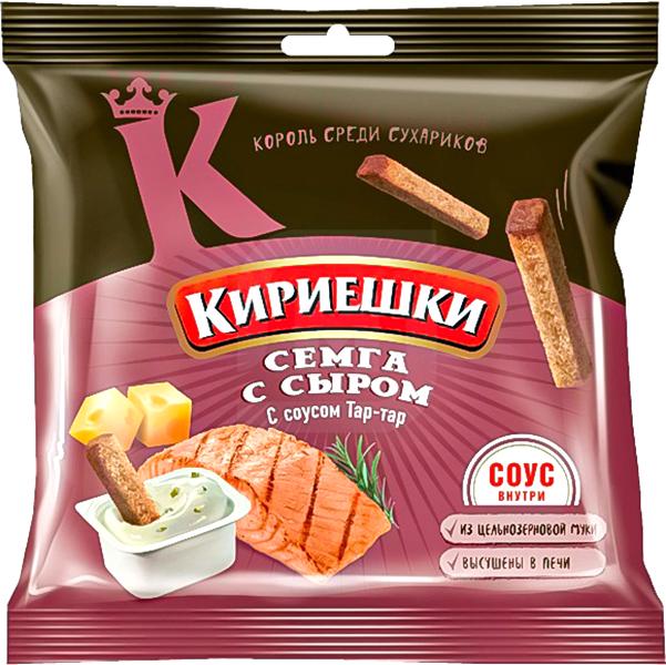 

Сухарики Кириешки сыр/семга/тартар ржаные