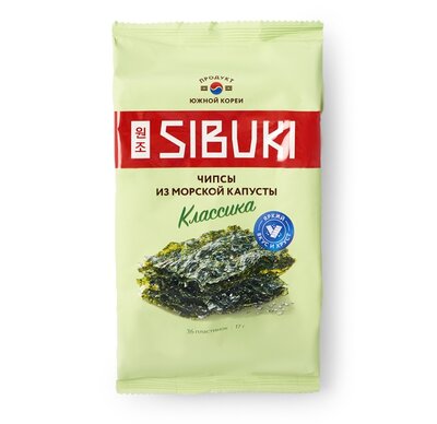 Чипсы Sibuki Классика из морской капусты 17 г