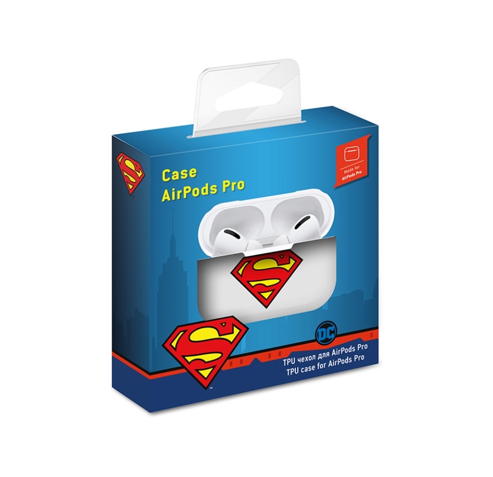 

Чехол Deppa для AirPods Pro Superman 1 TPU, прозрачный Россия