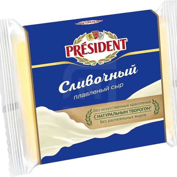 Сыр плавленый President Сливочный 40%
