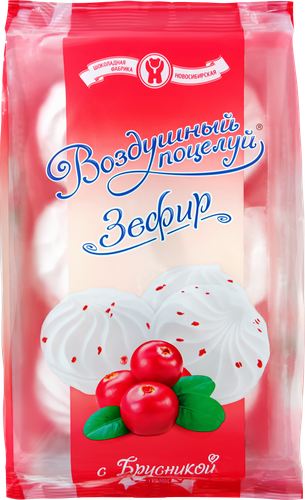 

Зефир Новосибирская ШФ Воздушный поцелуй с брусникой 280 г