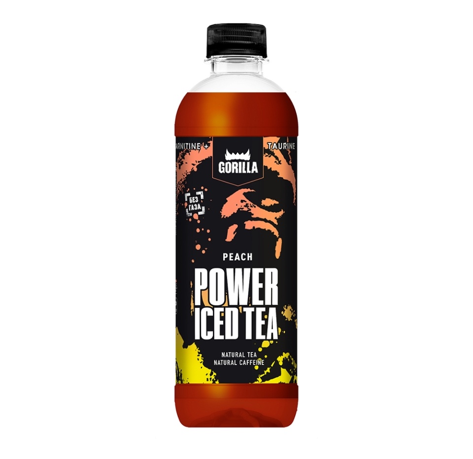 

Напиток GORILLA Power Холодный чай со вкусом персика негазированный, 0.5л