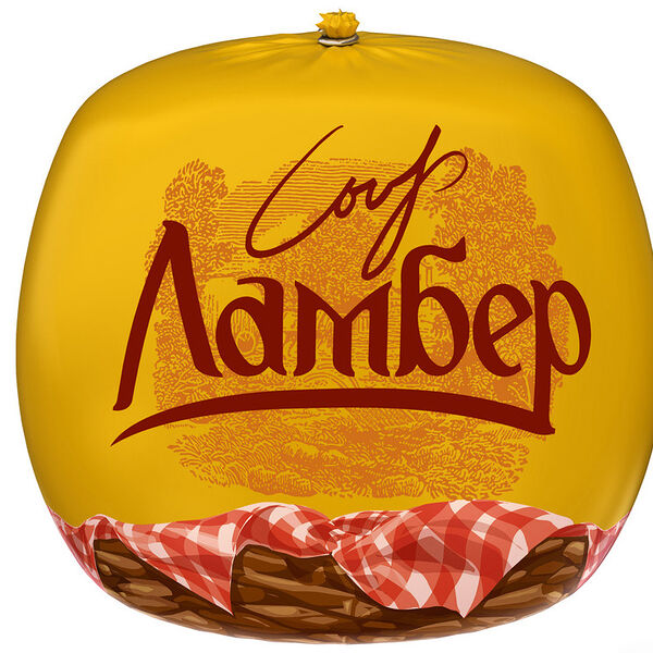 Сыр Ламбер Классический полутвердый Халяль голова 50% вес