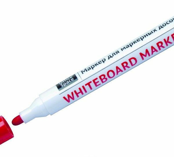 Маркер для белых досок красный, пулевидный, 2,5мм WBM_9494