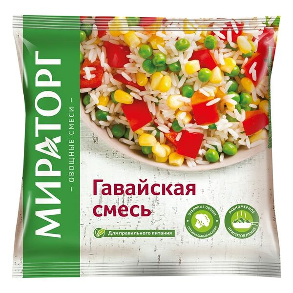 Смесь овощная Vитамин Гавайская быстрозамороженная 400г