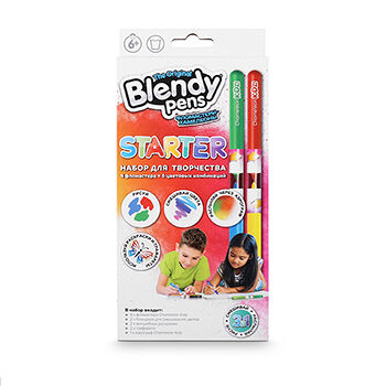 Набор фломастеров-хамелеонов Blendy pens на водной основе с колпачком-блендером