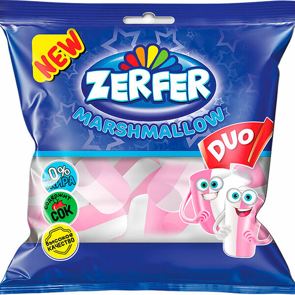 Маршмеллоу зерфер 90 г дуо клубника ваниль