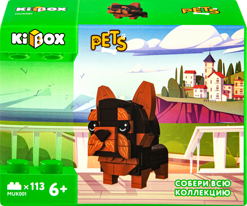 

Конструктор KIBOX Йоркширский терьер, 113 деталей, Арт. MUK001