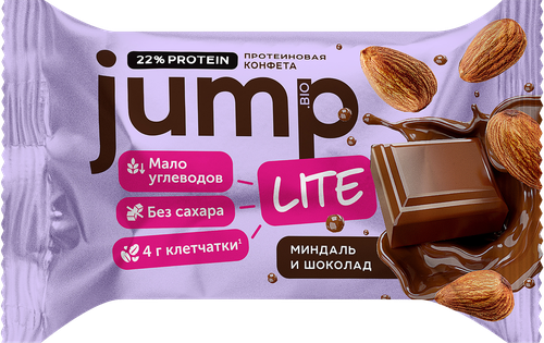 

Конфета протеиновая JUMP Lite Миндаль и шоколад, 30 г
