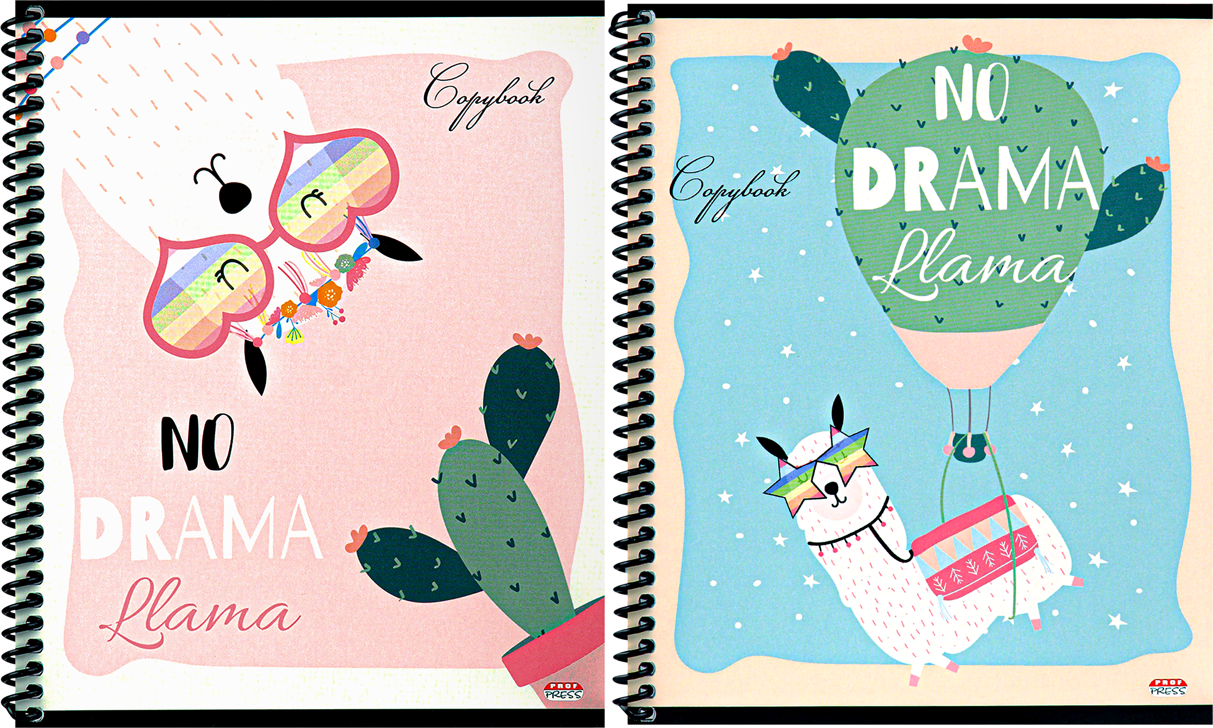 

Тетрадь Prof-Press Ламы А5, 48 листов, в клетку, на цветной спирали Арт. 48-5732, в ассортименте