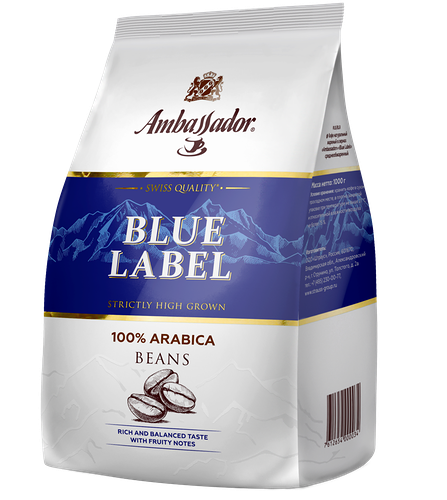 Кофе в зернах Ambassador Blue Label