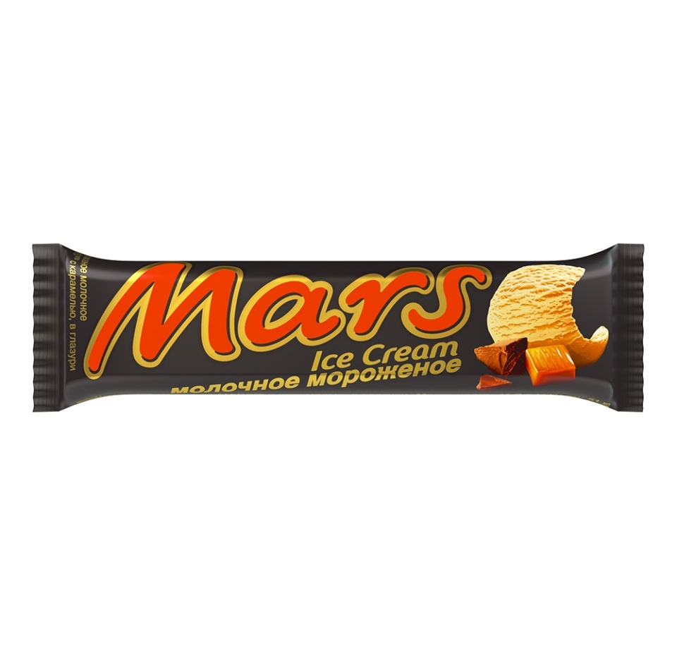 

Мороженое MARS с карамелью в глазури, без змж, батончик, 41г