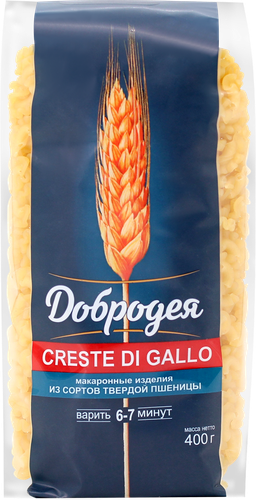 

Макаронные изделия Добродея Creste di gallo рожки 400 г