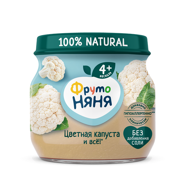 Пюре цветная капуста 80г ДП ФрутоНяня