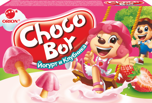 

Печенье Orion Choco Boy Йогурт и клубника 40 г