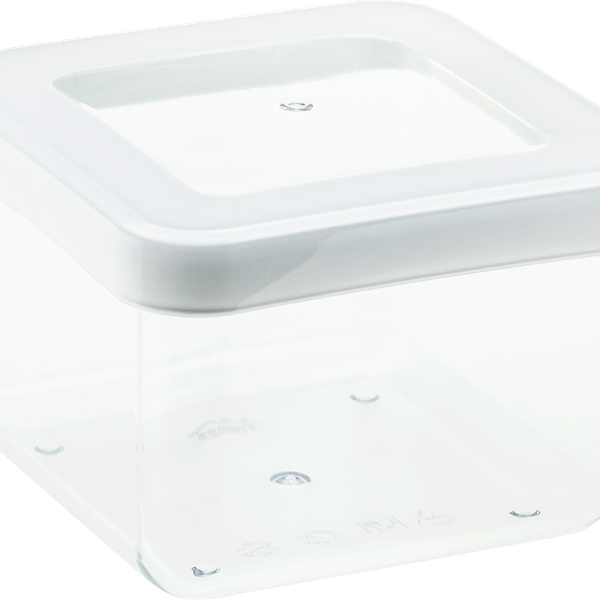 Емкость для сыпучих продуктов IDEA Степ 10х10х7см 0,5л, белый