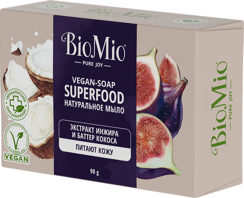 

Мыло BioMio Superfood Экстракт инжира и баттер кокоса натуральное 90 г